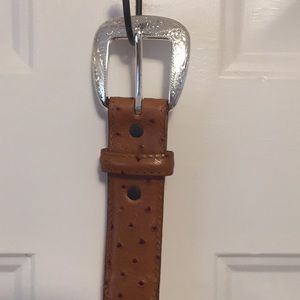 Tony Lama ostrich western belt perfect condition